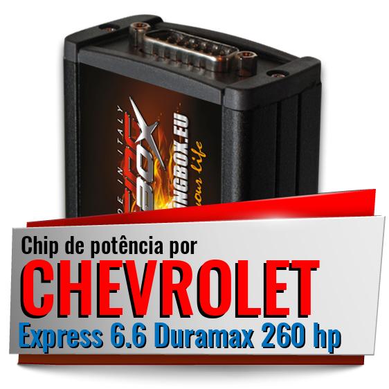 Chip de potência Chevrolet Express 6.6 Duramax 260 hp Chip de potência Chevrolet Express 6.6 Duramax 260 hp