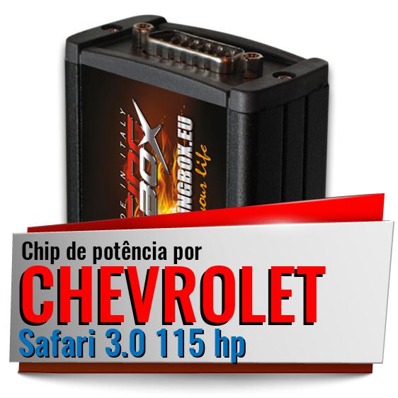 Chip de potência Chevrolet Safari 3.0 115 hp Chip de potência Chevrolet Safari 3.0 115 hp