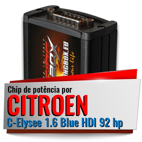 Chip de potência Citroen C-Elysee 1.6 Blue HDI 92 hp