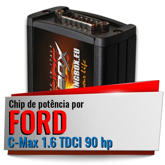 Chip de potência Ford C-Max 1.6 TDCI 90 hp