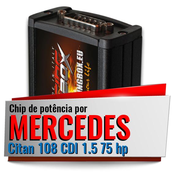 Chip de potência Mercedes Citan 108 CDI 1.5 75 hp