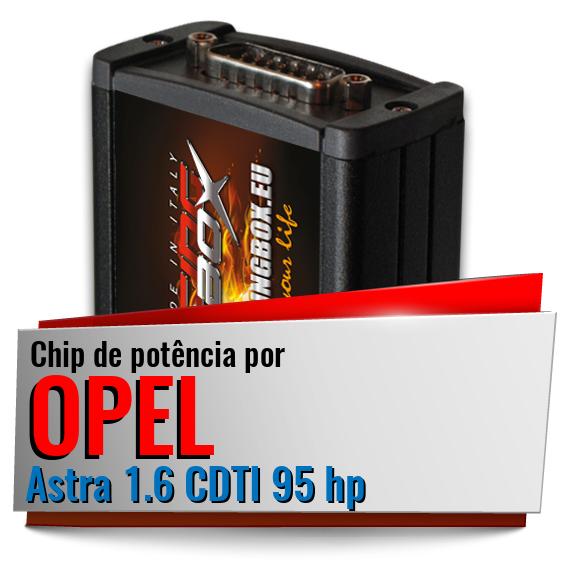 Chip de potência Opel Astra 1.6 CDTI 95 hp