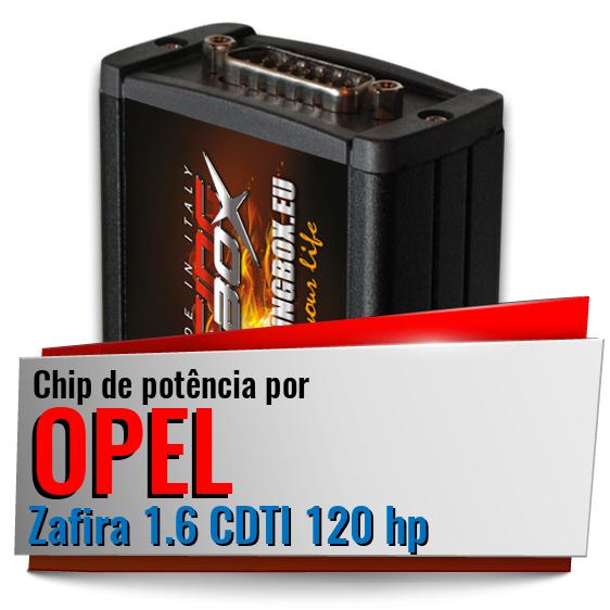 Chip de potência Opel Zafira 1.6 CDTI 120 hp