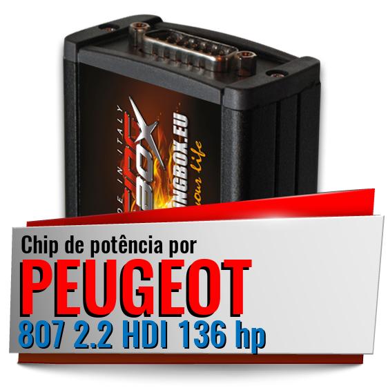 Chip de potência Peugeot 807 2.2 HDI 136 hp Chip de potência Peugeot 807 2.2 HDI 136 hp