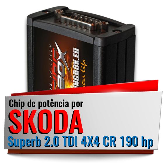 Chip de potência Skoda Superb 2.0 TDI 4X4 CR 190 hp Chip de potência Skoda Superb 2.0 TDI 4X4 CR 190 hp