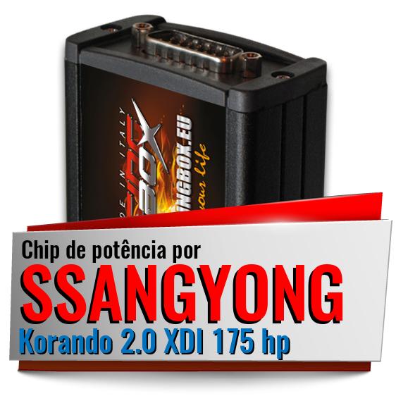 Chip de potência Ssangyong Korando 2.0 XDI 175 hp Chip de potência Ssangyong Korando 2.0 XDI 175 hp