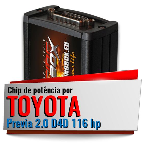 Chip de potência Toyota Previa 2.0 D4D 116 hp