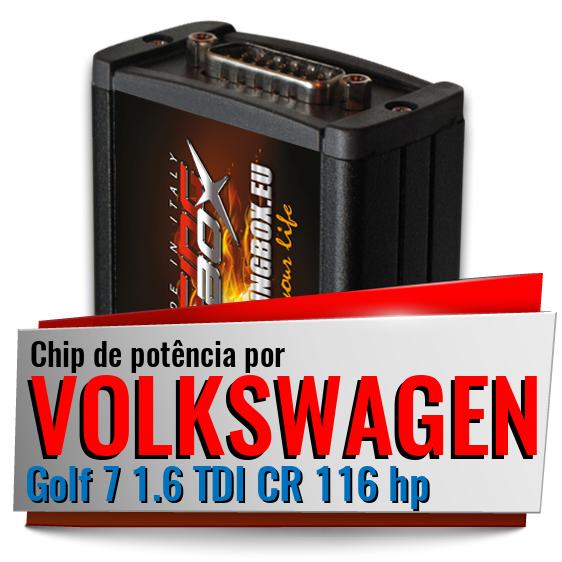 Chip de potência Volkswagen Golf 7 1.6 TDI CR 116 hp